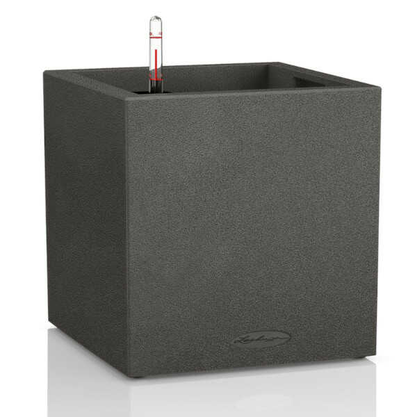 Γλάστρα CANTO Stone 30 Κύβος Μαύρο Γραφίτη - Graphite Black